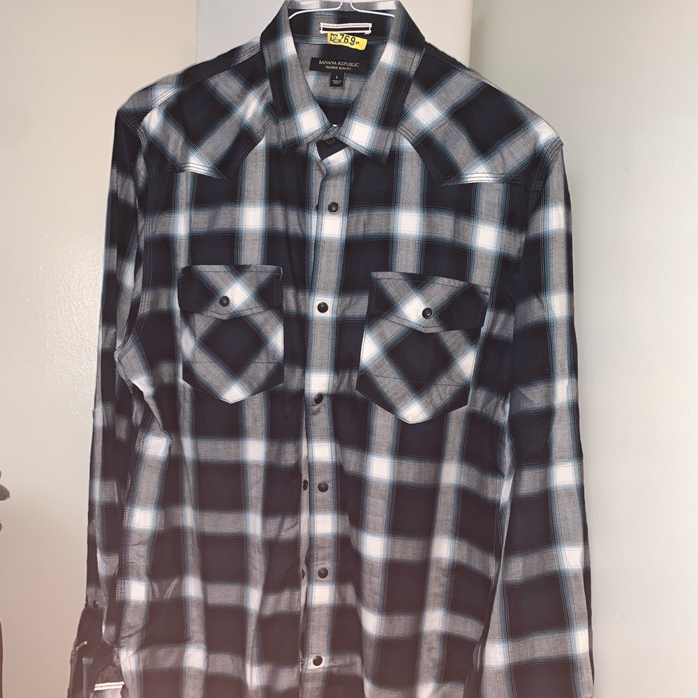Banana Republic long-sleeve western shirt